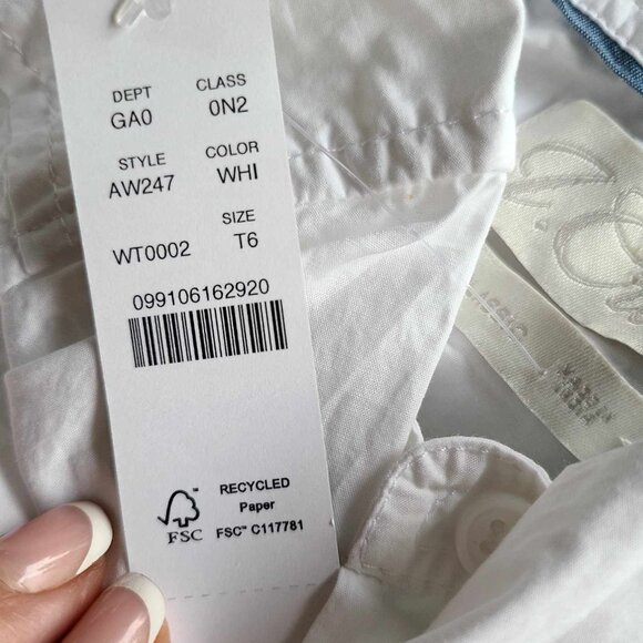 J.Crew Classic-fit washed cotton poplin shirt 6 - Picture 3 of 3